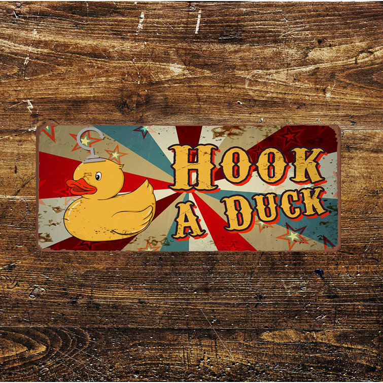 East Urban Home HOOK A DUCK Fairground Game Metal Wall Sign Wayfair.co.uk